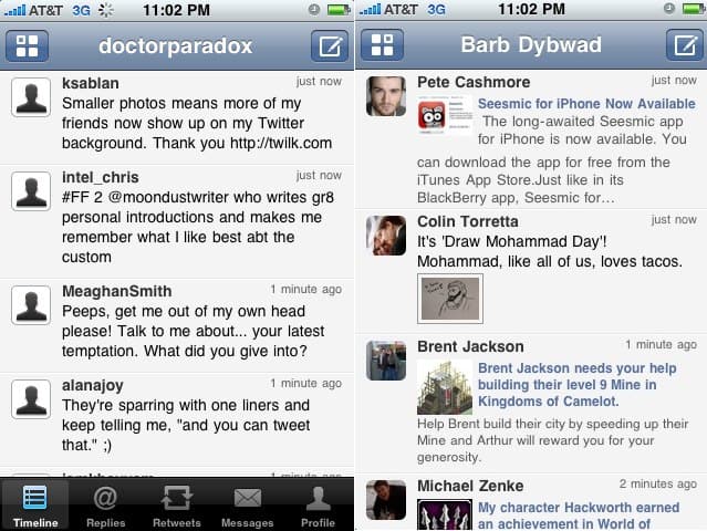 Seesmic iPhone App Seesmic iPhone App