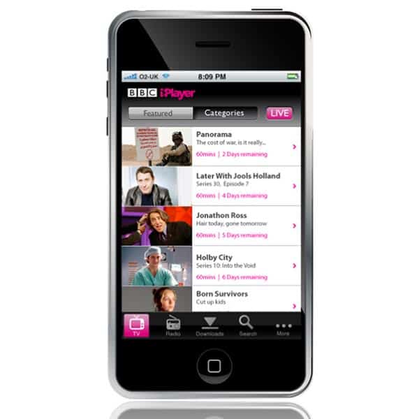 BBC iPhone App BBC iPhone App